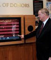James Ramsey unveils donor wall